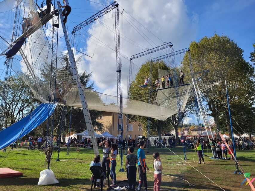 Manifestation de trapèze volant